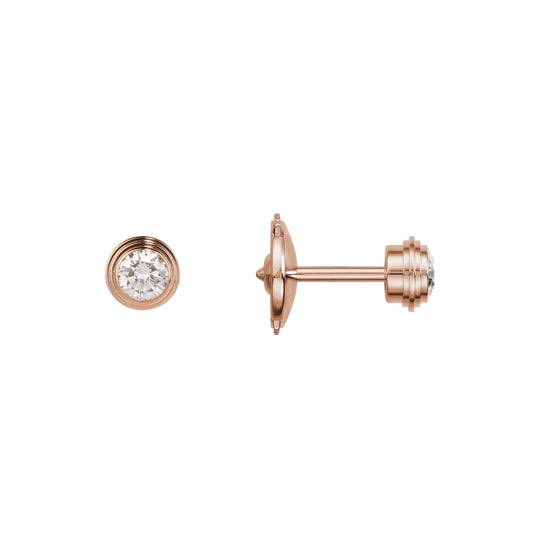 [Peak]D'AMOUR 5MM DIAMOND STUD EARRINGS