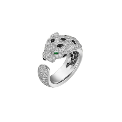 [Peak]PANTHÈRE DE DIAMOND HALF-PAVÉ MEDIUM RING