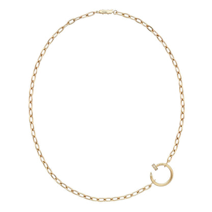 [Peak]CLOU DIAMOND NAIL PENDANT NECKLACE