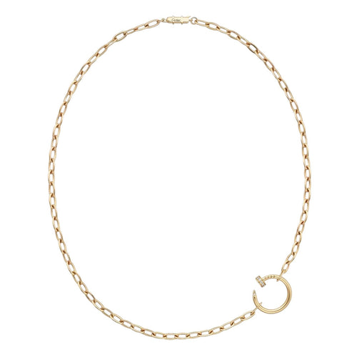 [Peak]CLOU DIAMOND NAIL PENDANT NECKLACE