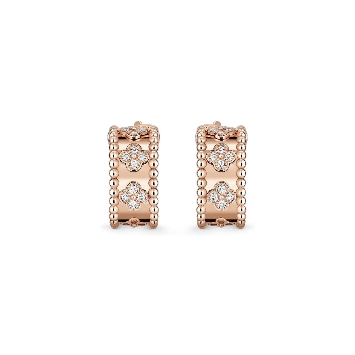 [Peak]KALEIDOSCOPE CLOVER HOOP EARRINGS