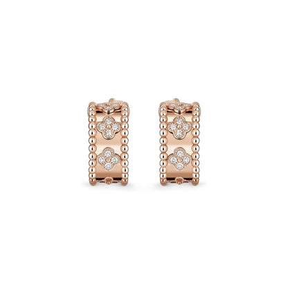 [Peak]KALEIDOSCOPE CLOVER HOOP EARRINGS