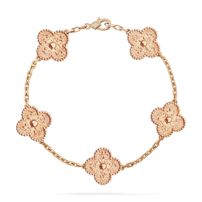 [Peak]LUCKY CLOVER 5-MOTIF BRACELET - BRONZING