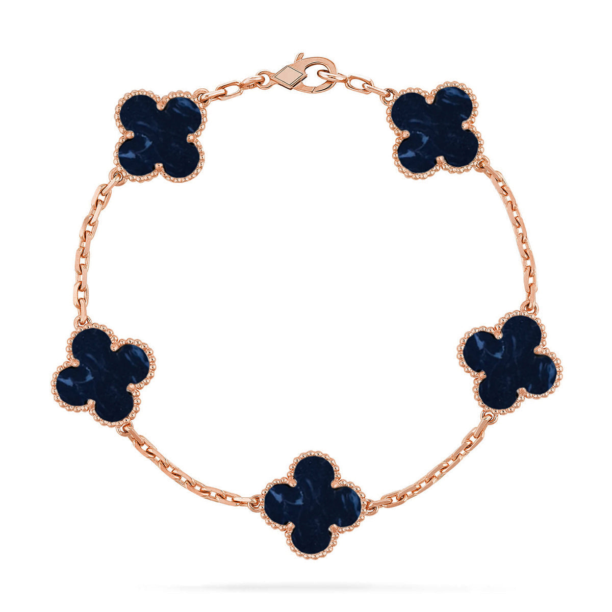 [Peak]LUCKY CLOVER 5-MOTIF BRACELET - PIETERSITE COLLECTION