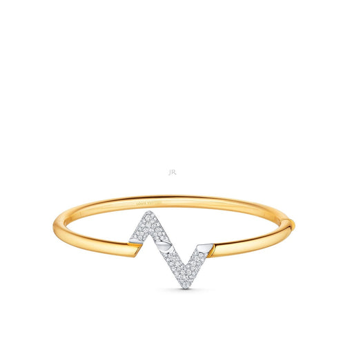 [Peak]VOLTE UPSITE DOWN GOLD DIAMOND BRACELET