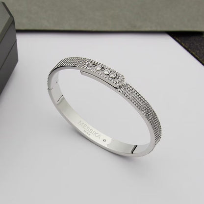 [Peak]MOVE NOA FULL-PAVÉ DIAMOND BANGLE BRACELET
