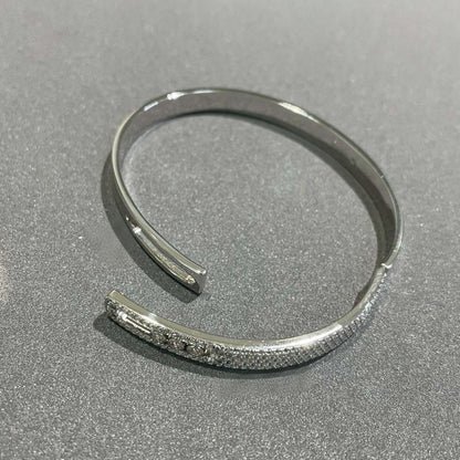 [Peak]MOVE NOA PAVÉ DIAMOND BANGLE BRACELET