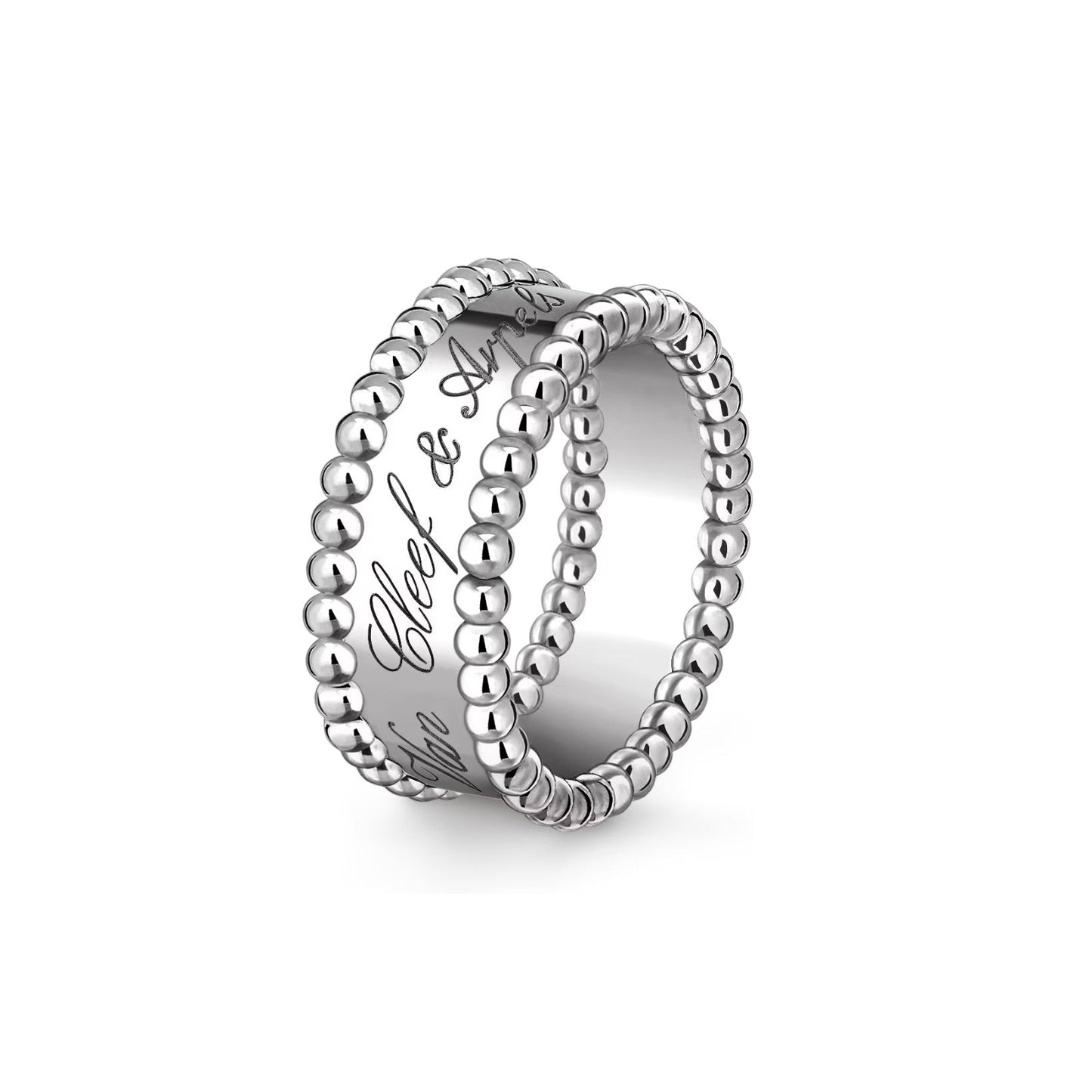 [Peak]SIGNATURE DUAL-BEADED BAND RING