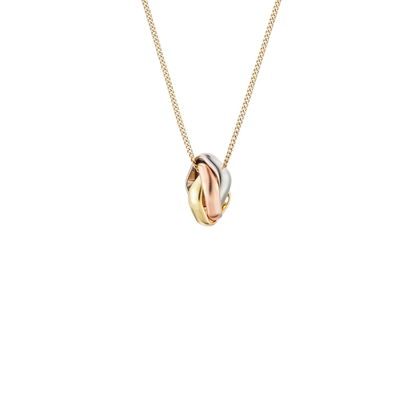 [Peak]TRI-COLOR SQUARE RING NECKLACE