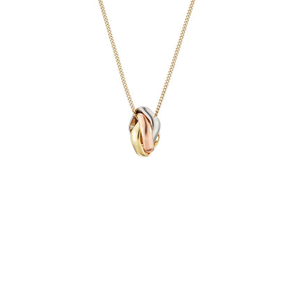 [Peak]TRI-COLOR SQUARE RING NECKLACE