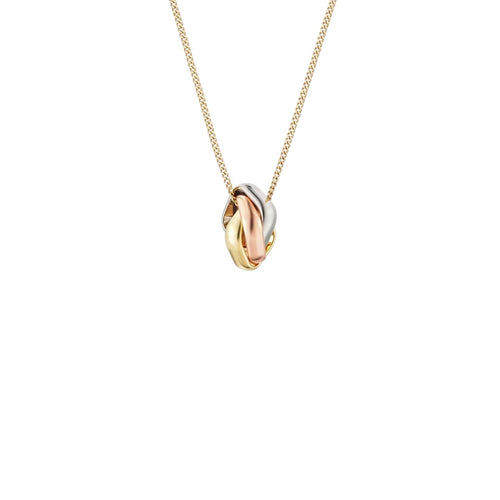 [Peak]TRI-COLOR SQUARE RING NECKLACE