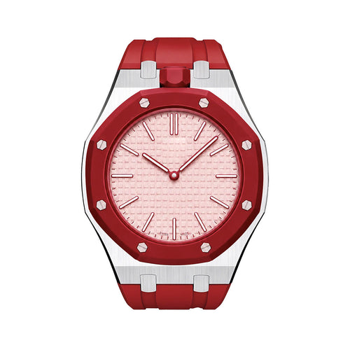 [Peak]OAK POP RED STEEL SILICONE STRAP