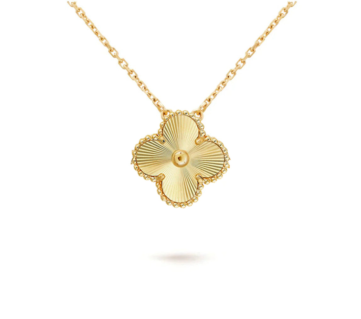 [Peak]15MM CLOVER FLOWER PENDANT NECKLACE COLLECTION