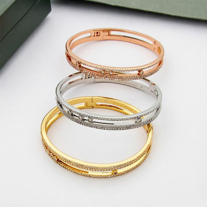 [Peak]MOVE ROMANE PAVÉ DIAMOND BANGLE BRACELET