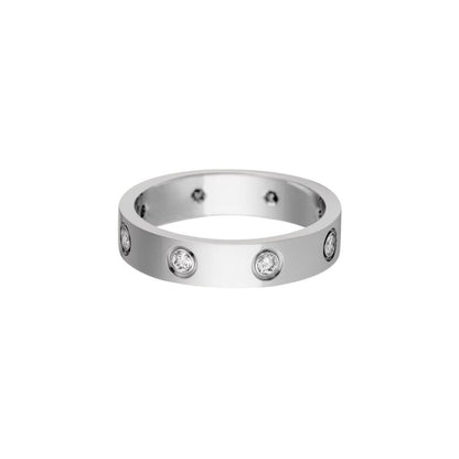 [Peak]LOVE 4MM 8 DIAMONDS RING