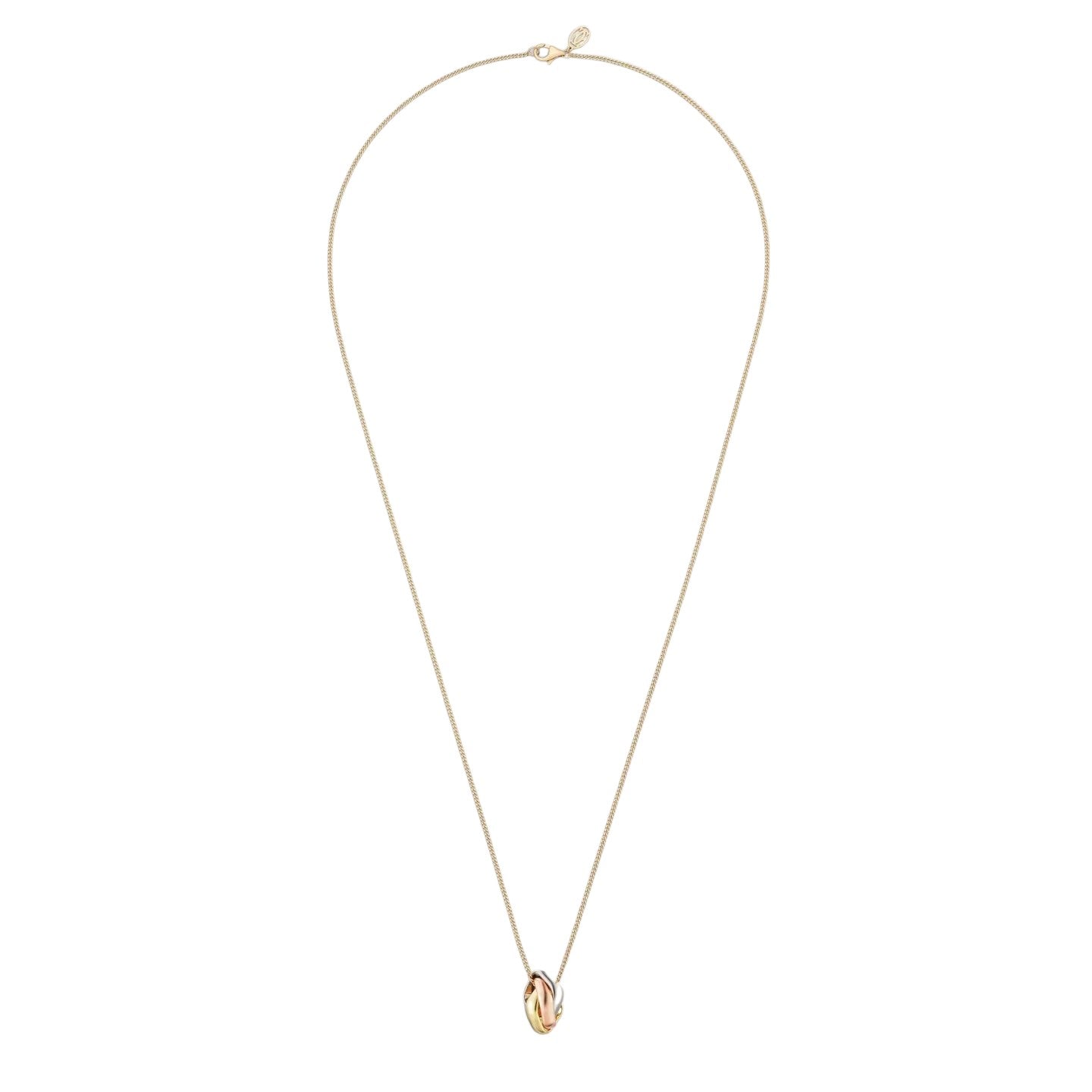 [Peak]TRI-COLOR SQUARE RING NECKLACE