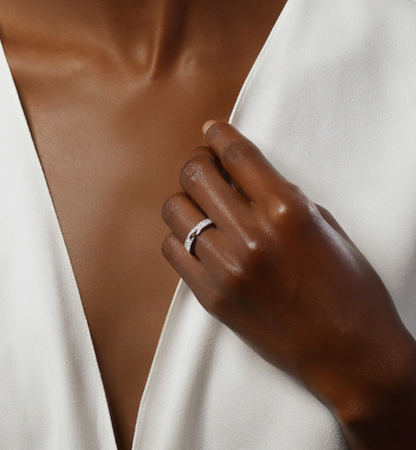 [Peak]ALLIANCE LIENS VIDENCE PAVED DIAMOND 4MM RING
