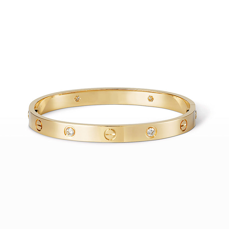 [Peak]CLASSIC 6.1MM LOVE BANGLE - 4-DIAMOND