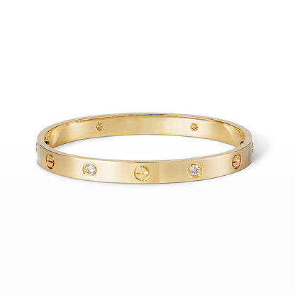 [Peak]CLASSIC 6.1MM LOVE BANGLE - 4-DIAMOND