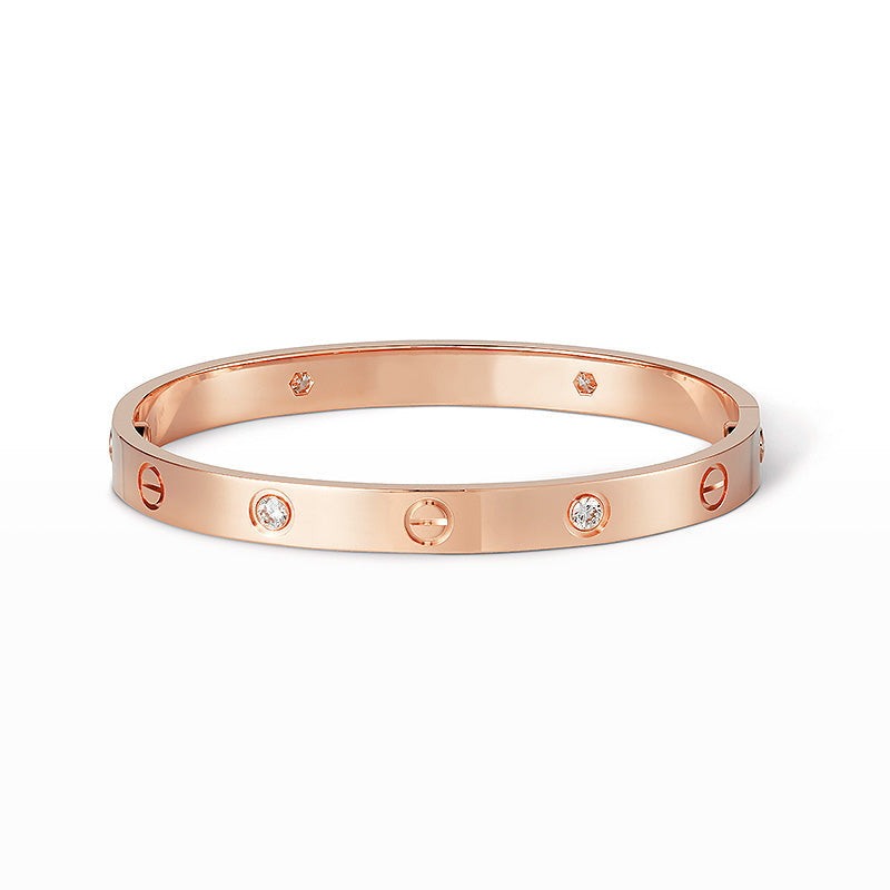 [Peak]CLASSIC 6.1MM LOVE BANGLE - 4-DIAMOND