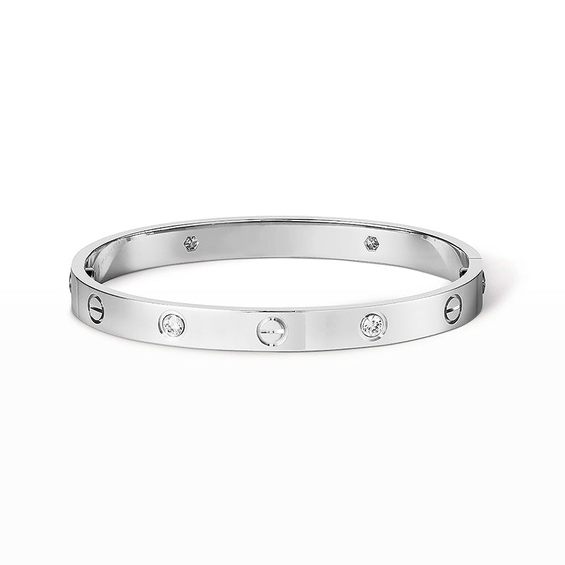[Peak]CLASSIC 6.1MM LOVE BANGLE - 4-DIAMOND