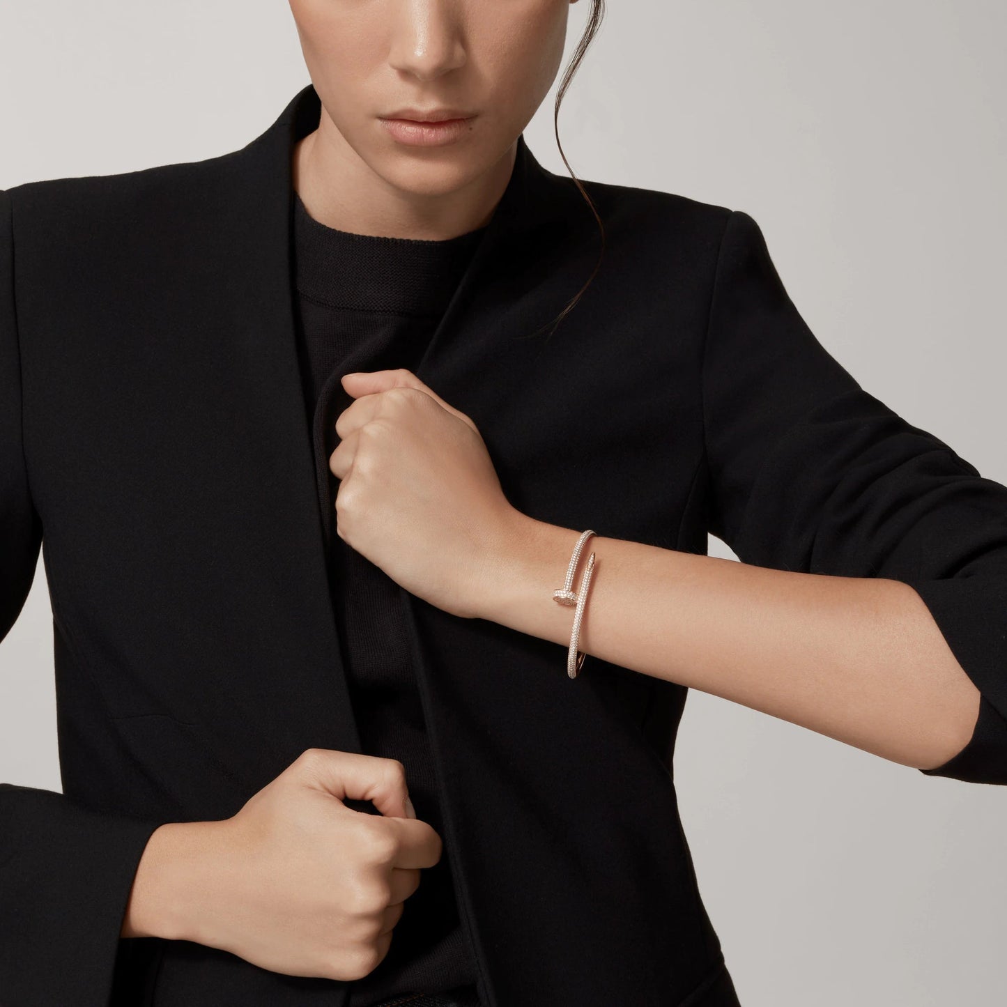 [Peak]JUSTE UN CLOU 3.5MM FULL PAVÉ NAIL BANGLE