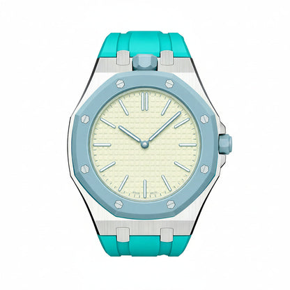 [Peak]OAK POP SKY BLUE STEEL SILICONE STRAP