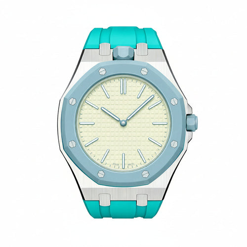 [Peak]OAK POP SKY BLUE STEEL SILICONE STRAP