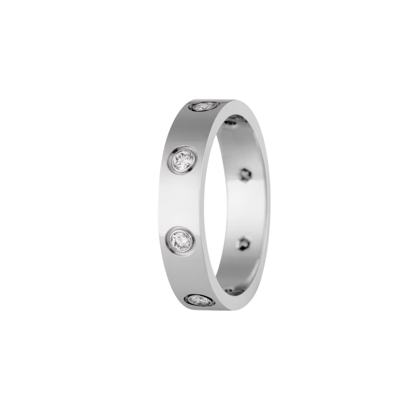 [Peak]LOVE 4MM 8 DIAMONDS RING