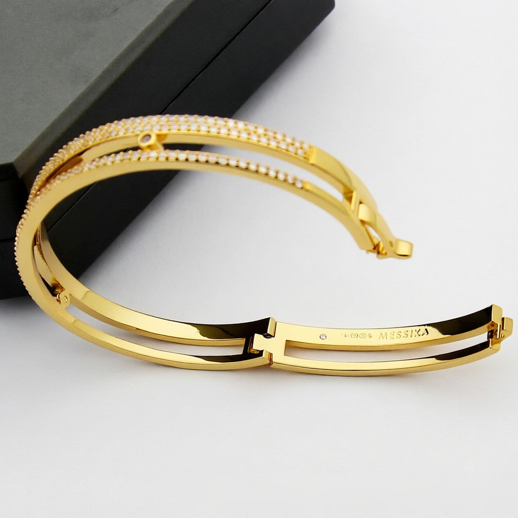 [Peak]MOVE ROMANE PAVÉ DIAMOND BANGLE BRACELET