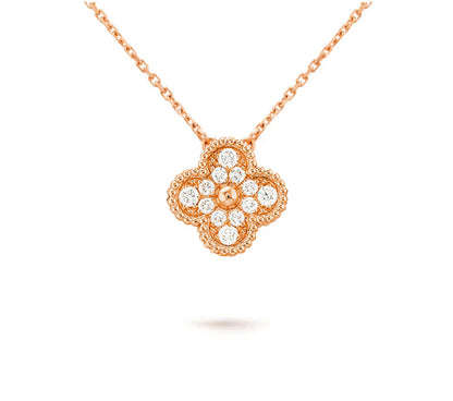 [Peak]15MM CLOVER FLOWER PENDANT NECKLACE COLLECTION