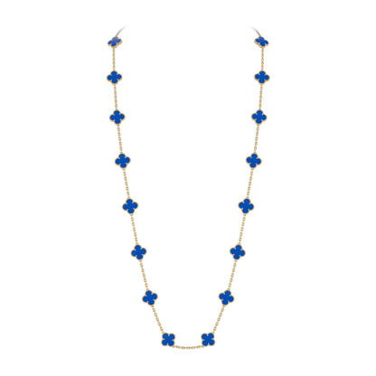 [Peak]CLASSIC 20-MOTIF LUCKY CLOVER LONG NECKLACE GOLD COLLECTION