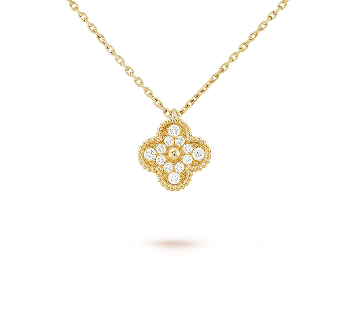 [Peak]9.5MM MINI CLOVER PENDANT NECKLACE COLLECTION