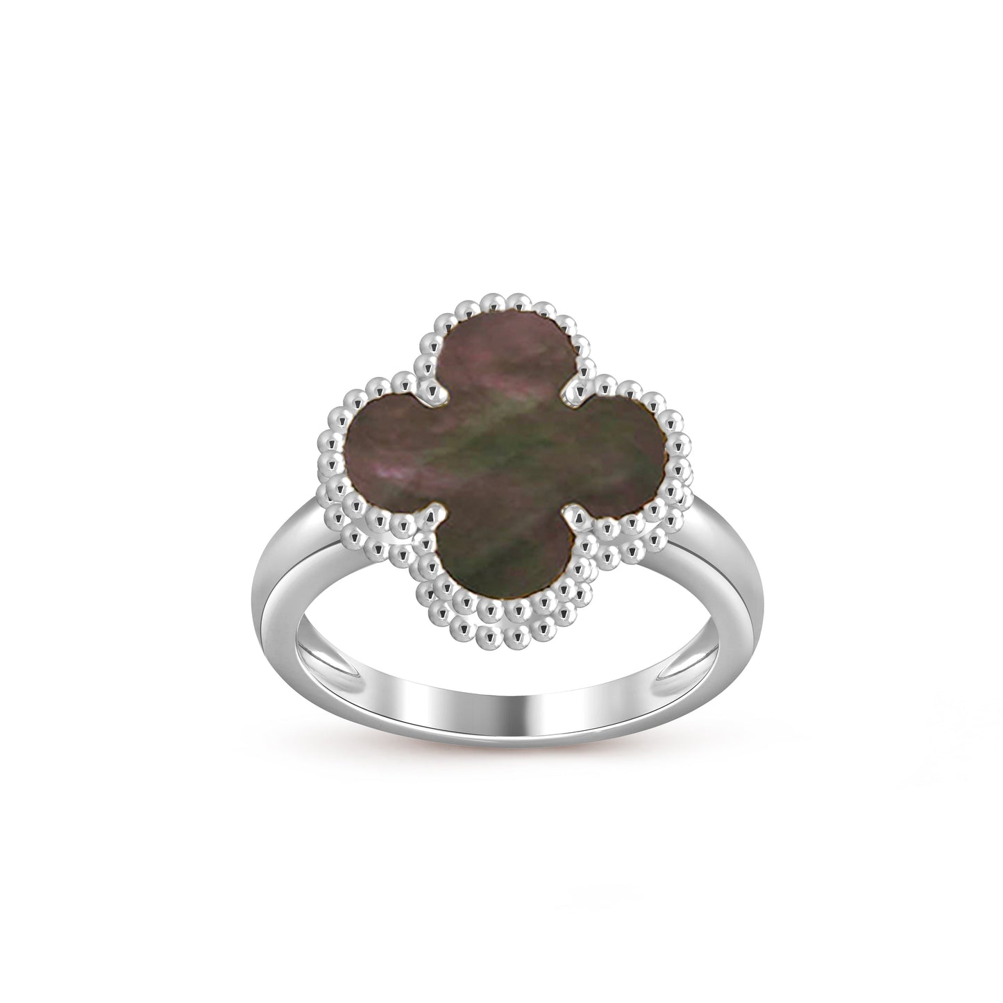 [Peak]LUCKY CLOVER VINTAGE WHITE GOLD RING COLLECTION