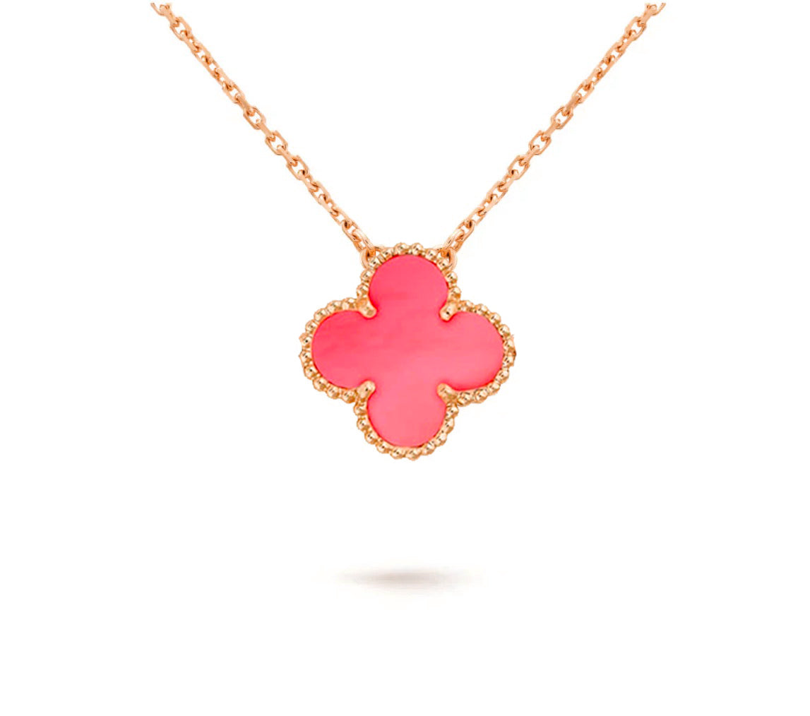[Peak]15MM CLOVER FLOWER PENDANT NECKLACE COLLECTION