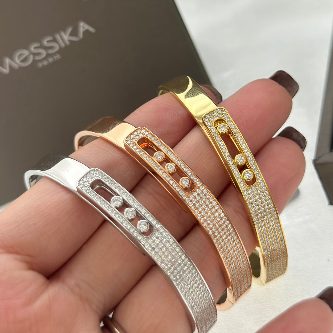 [Peak]MOVE NOA PAVÉ DIAMOND BANGLE BRACELET