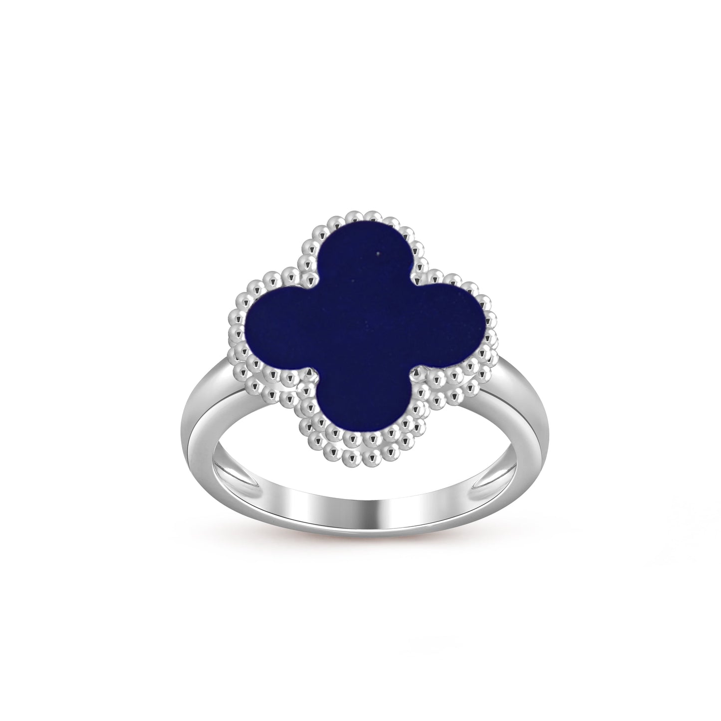 [Peak]LUCKY CLOVER VINTAGE WHITE GOLD RING COLLECTION
