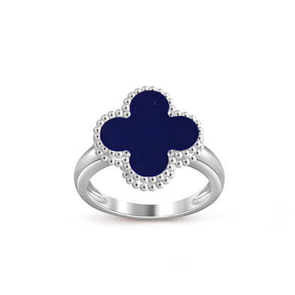 [Peak]LUCKY CLOVER VINTAGE WHITE GOLD RING COLLECTION