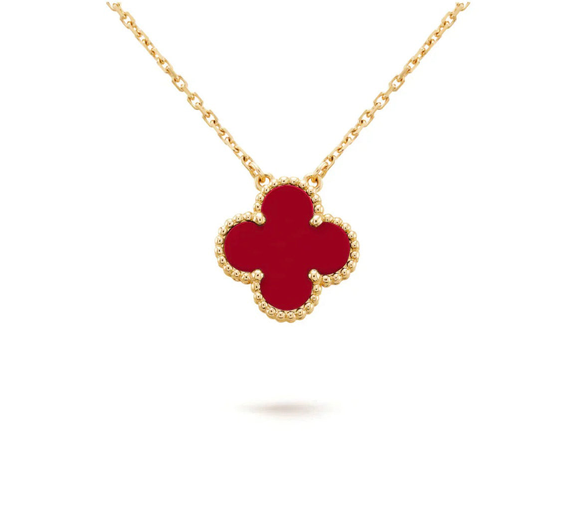 [Peak]15MM CLOVER FLOWER PENDANT NECKLACE COLLECTION