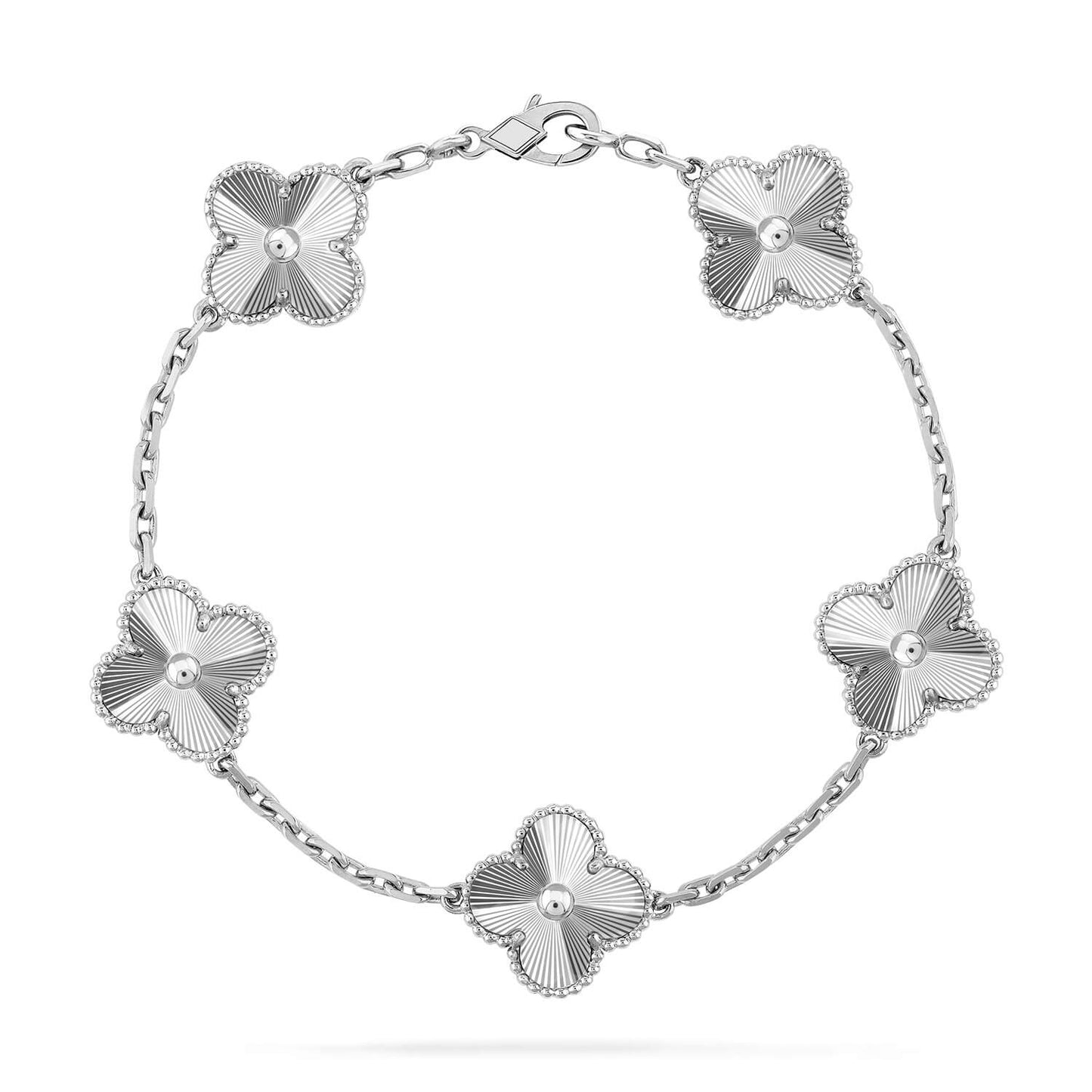 [Peak]LUCKY CLOVER 5-MOTIF BRACELET - LASER COLLECTION