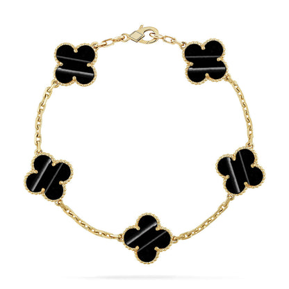 [Peak]LUCKY CLOVER 5-MOTIF BRACELET - PULSE STONE COLLECTION