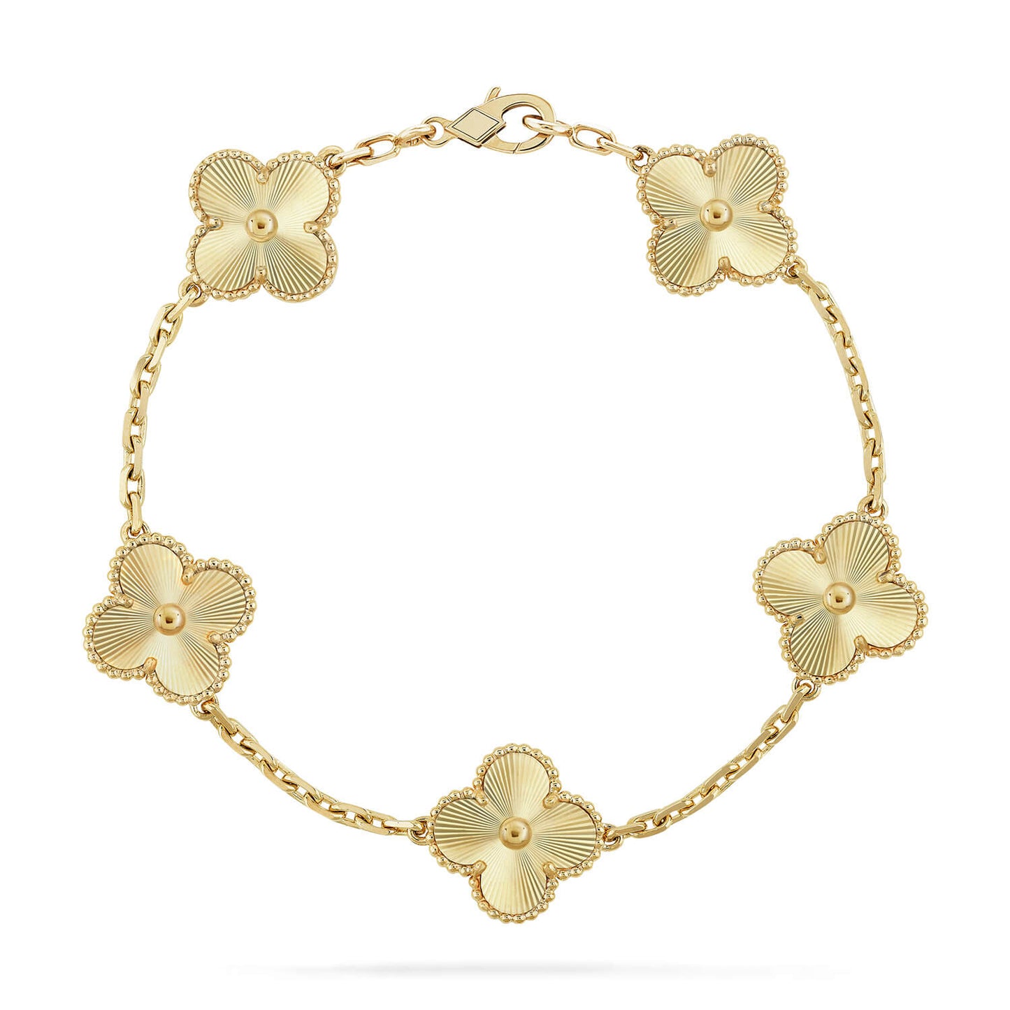 [Peak]LUCKY CLOVER 5-MOTIF BRACELET - LASER COLLECTION