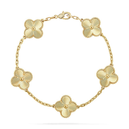 [Peak]LUCKY CLOVER 5-MOTIF BRACELET - LASER COLLECTION