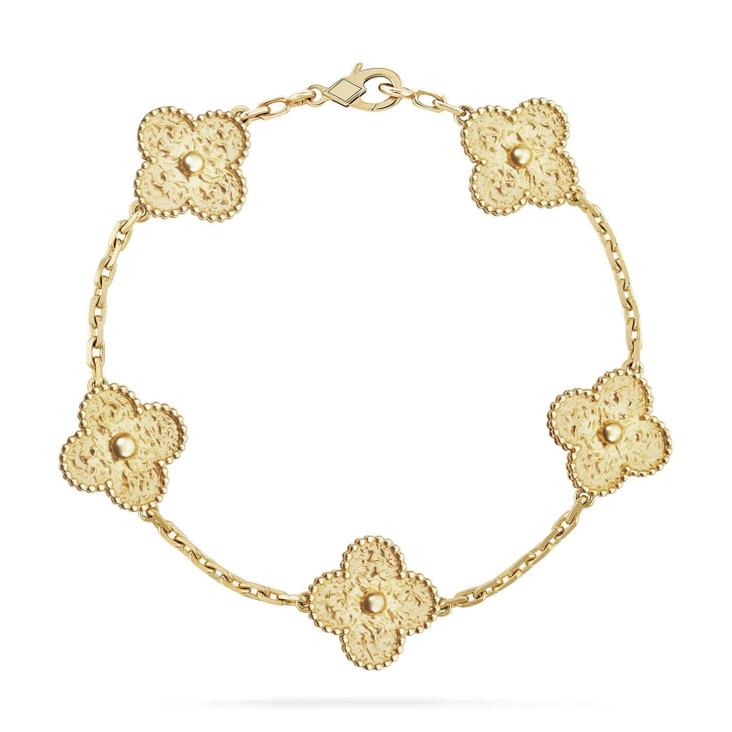 [Peak]LUCKY CLOVER 5-MOTIF BRACELET - BRONZING