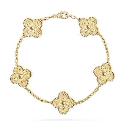 [Peak]LUCKY CLOVER 5-MOTIF BRACELET - BRONZING