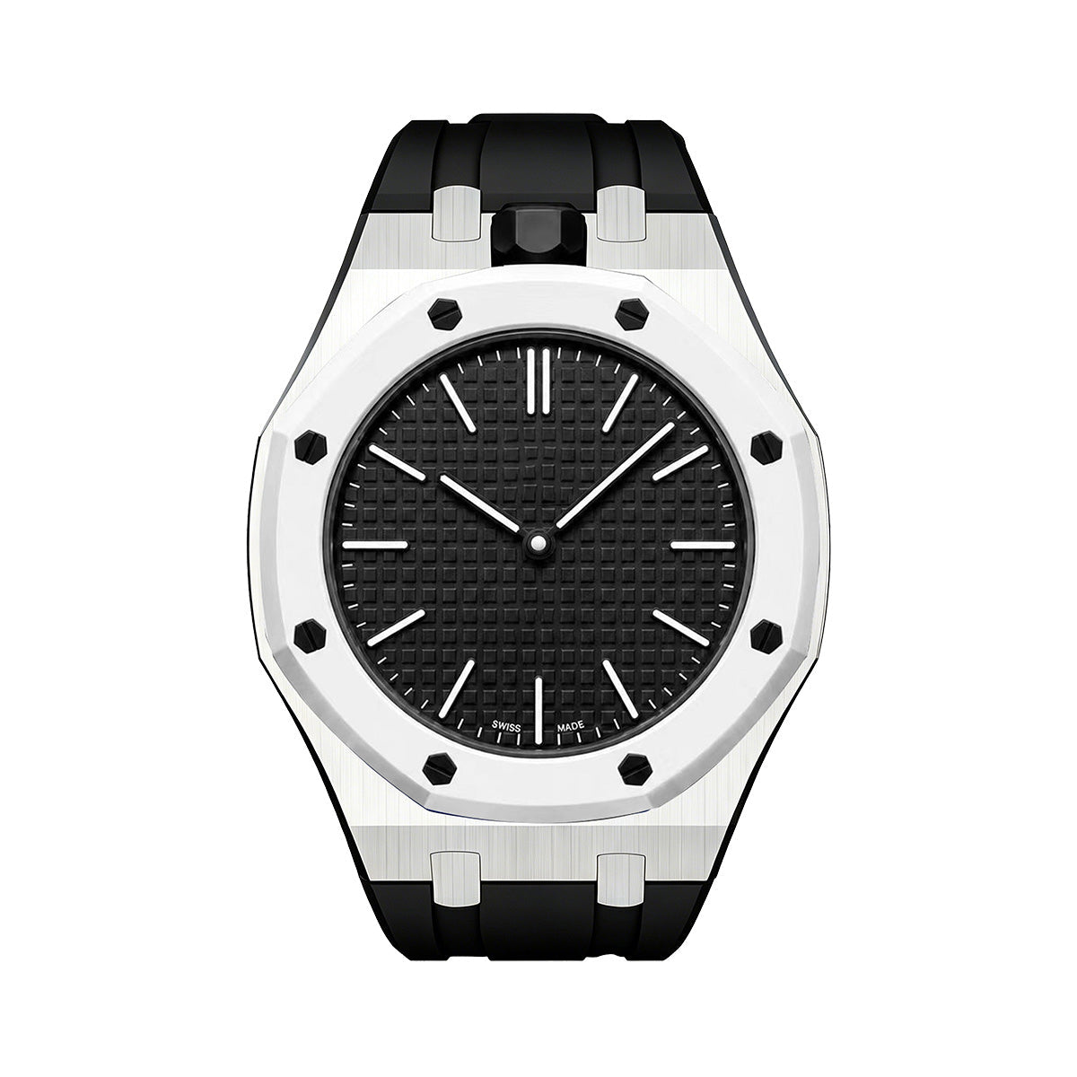 [Peak]OAK POP BLACK STEEL SILICONE STRAP