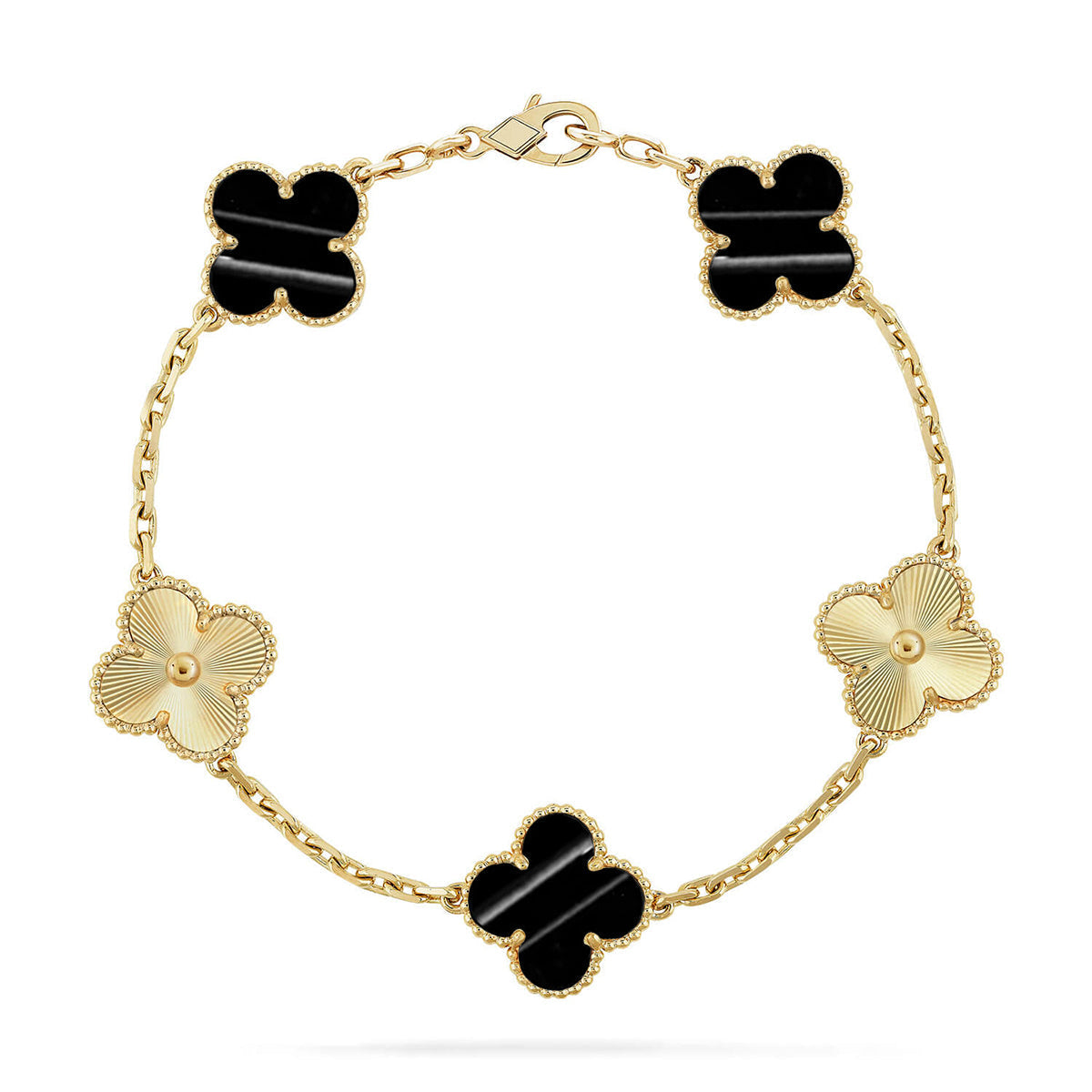 [Peak]LUCKY CLOVER 5-MOTIF BRACELET - PULSE STONE COLLECTION