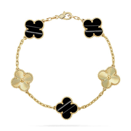 [Peak]LUCKY CLOVER 5-MOTIF BRACELET - PULSE STONE COLLECTION