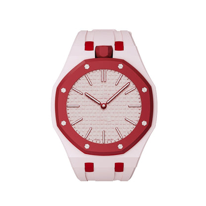 [Peak]OAK POP EXCLUSIVE PINK AND RED SILICONE STRAP
