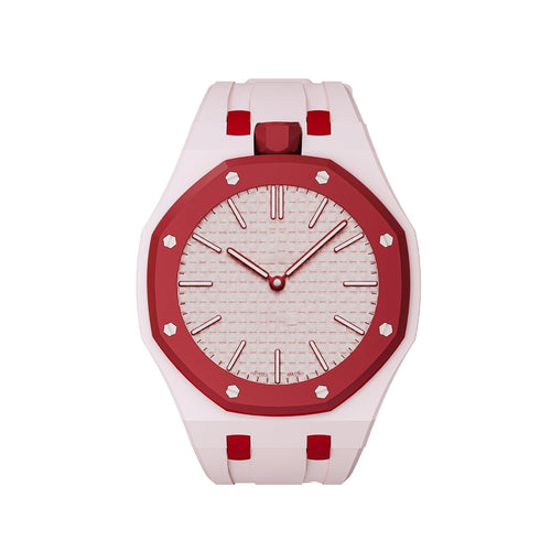 [Peak]OAK POP EXCLUSIVE PINK AND RED SILICONE STRAP